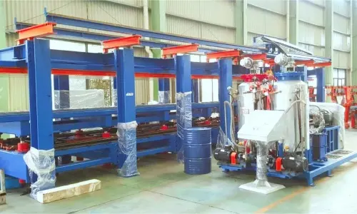 Discontinous PU sandwich panel line